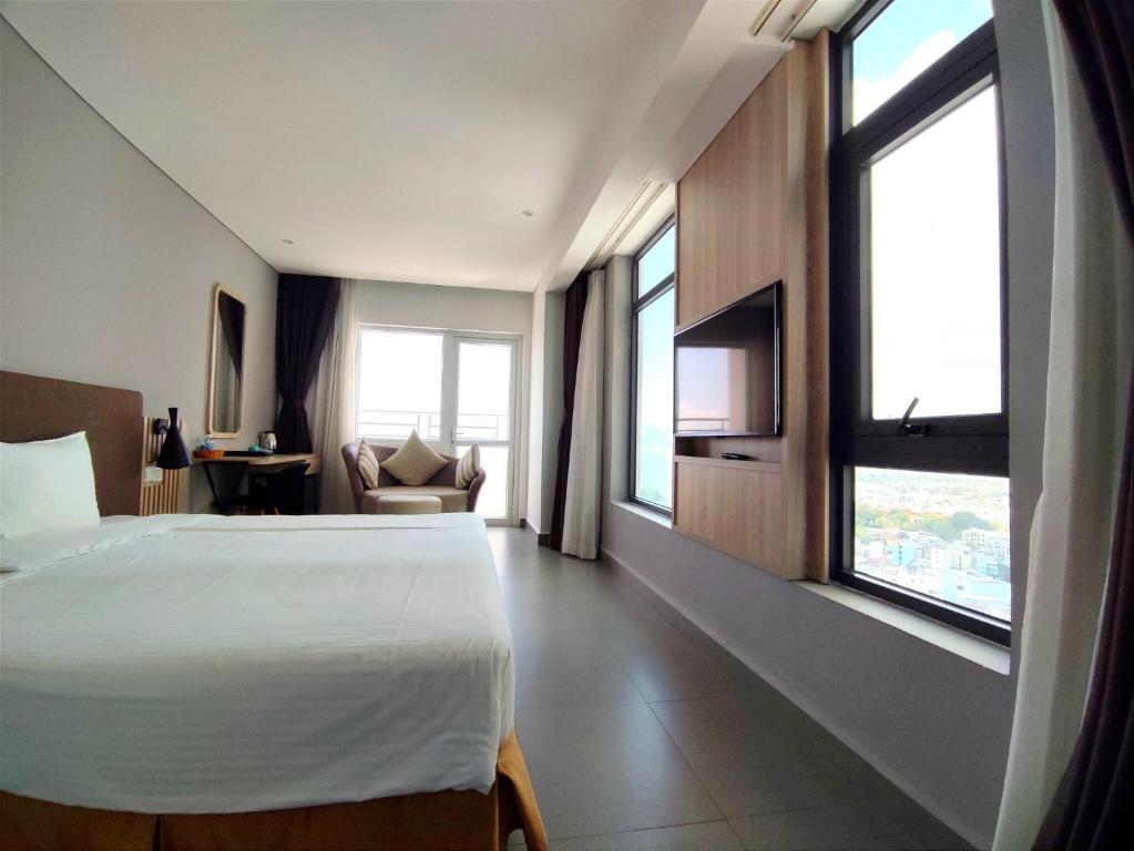 Phòng Có Giường Cỡ Queen Nhìn Ra Biển