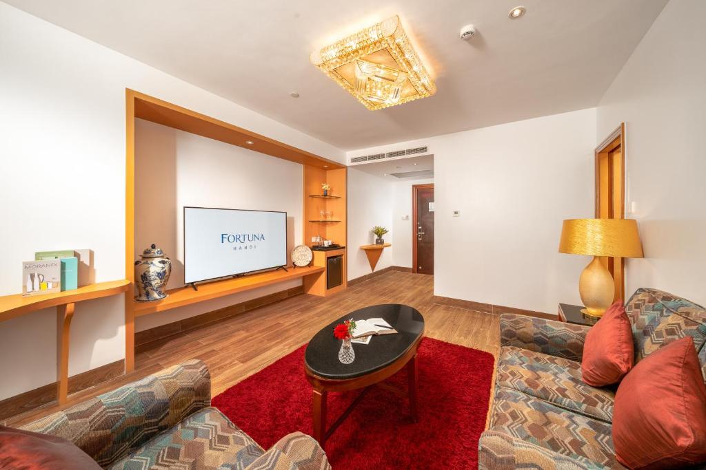 Posezení v ubytování Fortuna Hotel Hanoi