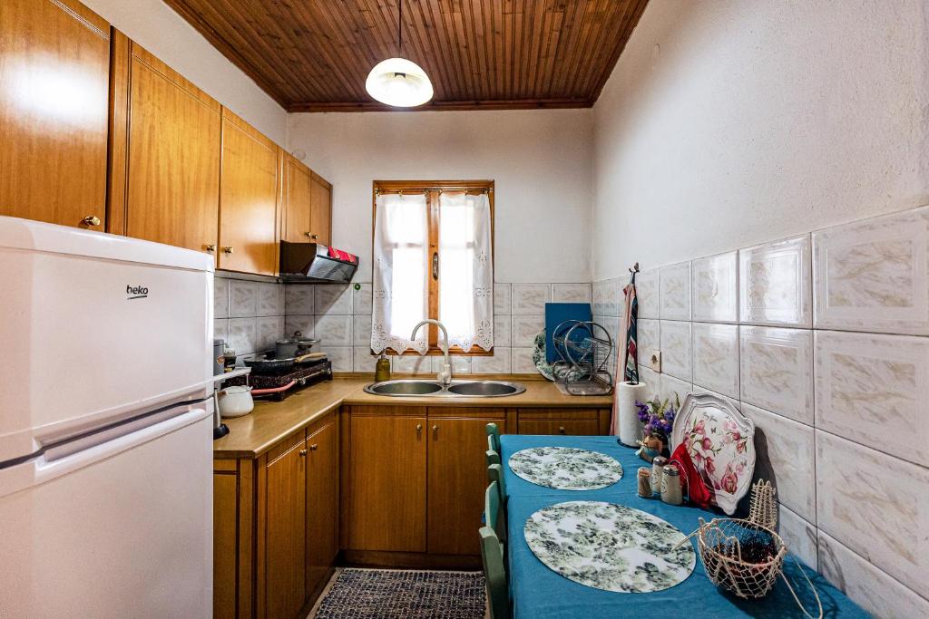 Kuchyň nebo kuchyňský kout v ubytování Halatsogiannis Mansion