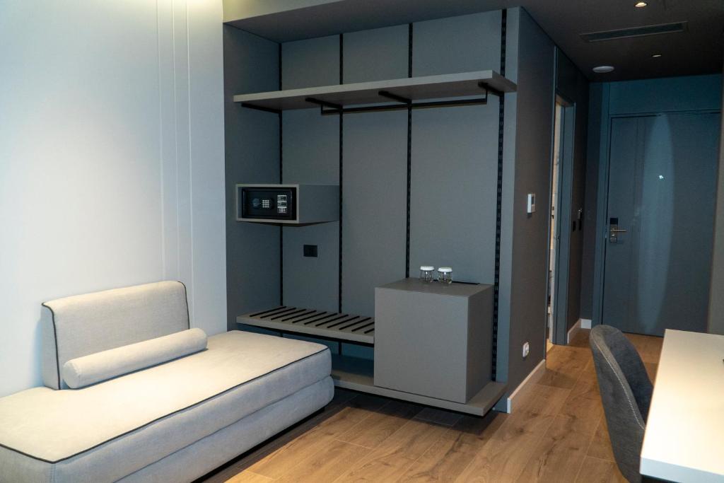 Kuchyň nebo kuchyňský kout v ubytování Center Hotel