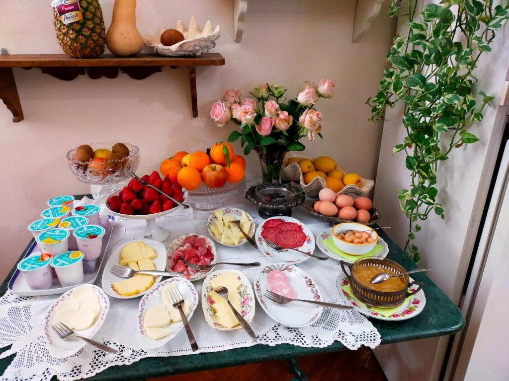 Jedlo v ubytovaní bed & breakfast alebo blízkom okolí