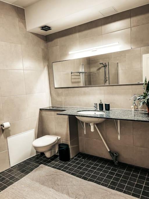 Koupelna v ubytování Mõnus olemine Tõrva südames