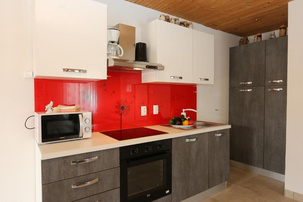 Kuchnia lub aneks kuchenny w obiekcie House Zbasnik