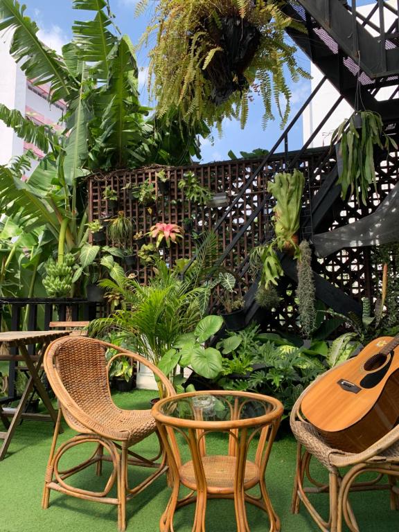 Vườn quanh Jam Hostel Bangkok