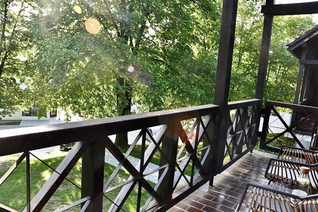 Balkón nebo terasa v ubytování Olimian Oasis Village Lipa 107