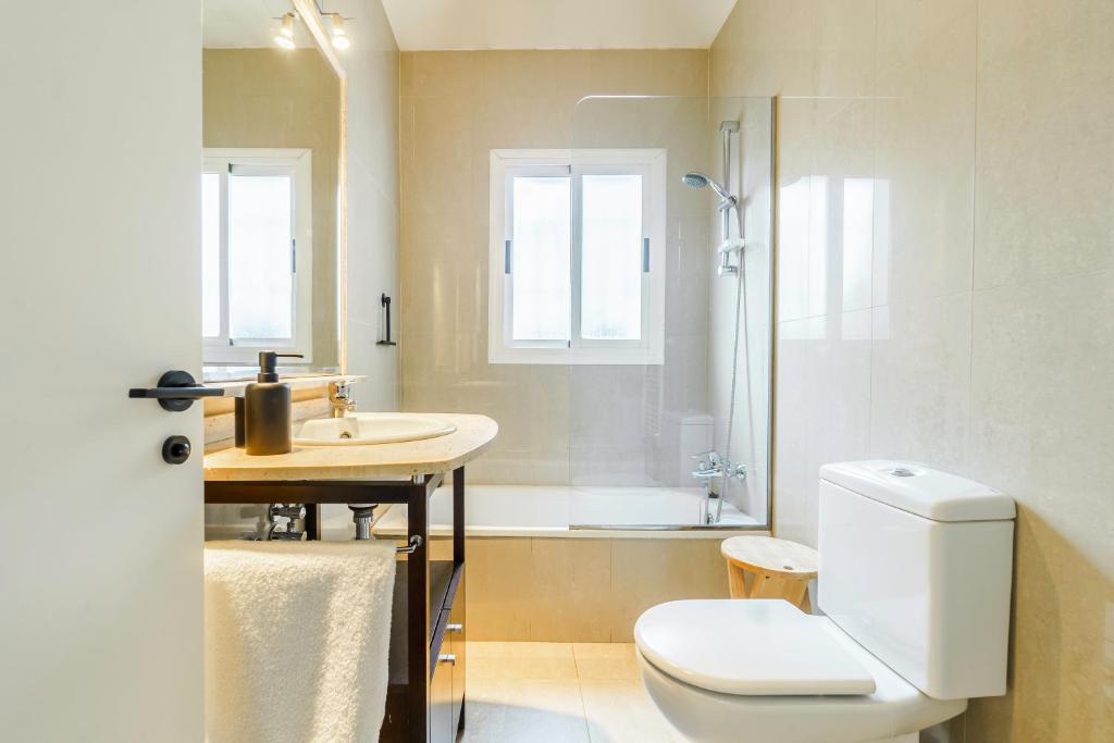 Koupelna v ubytování Casa exclusiva, jardín y piscina privada