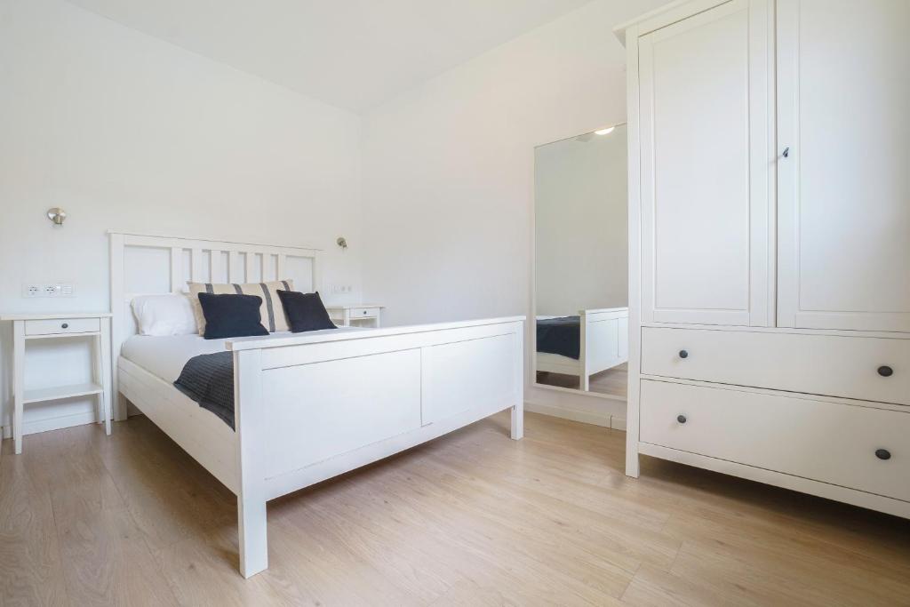 Postel nebo postele na pokoji v ubytování Casa exclusiva, jardín y piscina privada