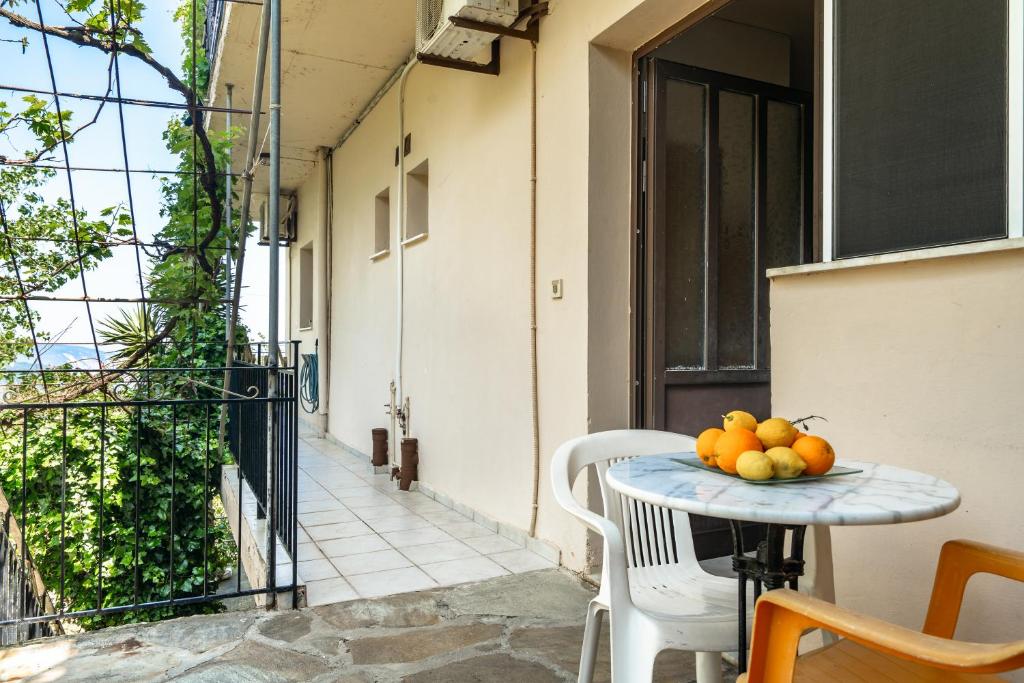 A balcony or terrace at Vangelis studio 2