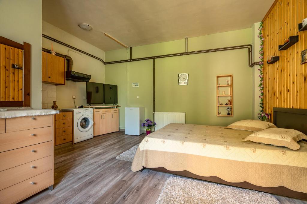 A bed or beds in a room at Vangelis studio 2