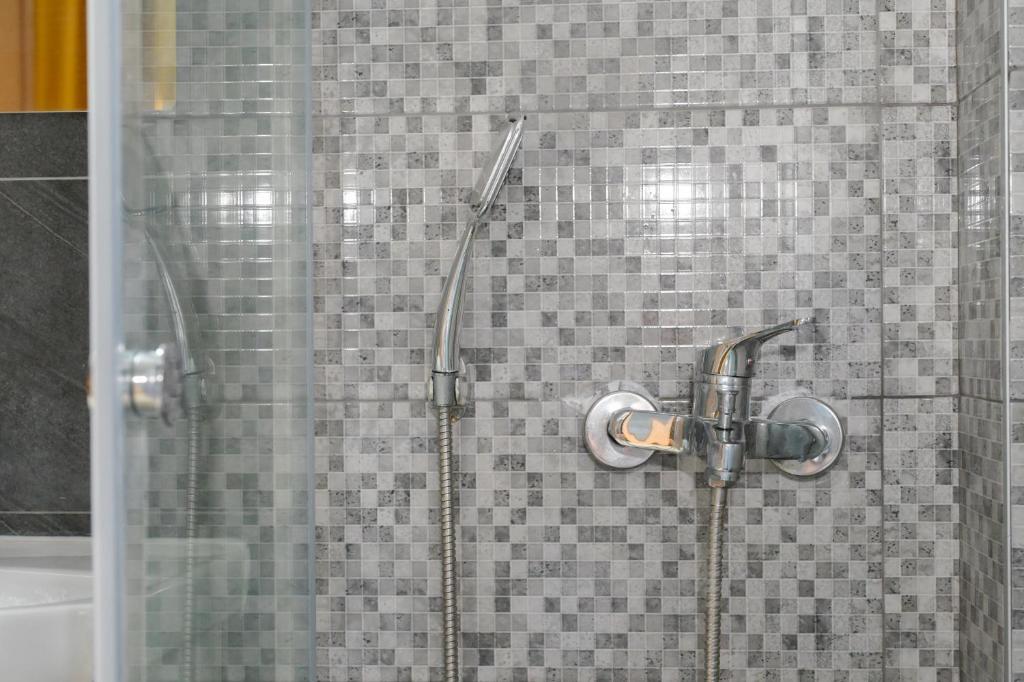 Koupelna v ubytování Skopje Hostel