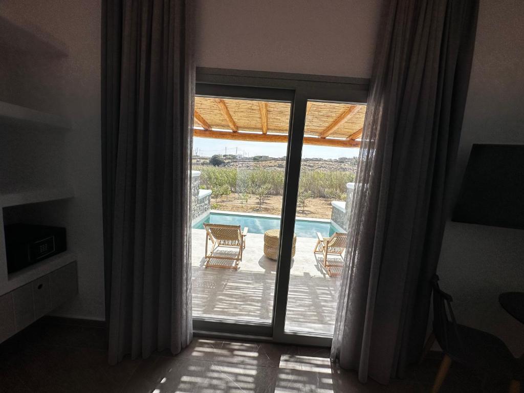 Balkón nebo terasa v ubytování Abelos Mykonos