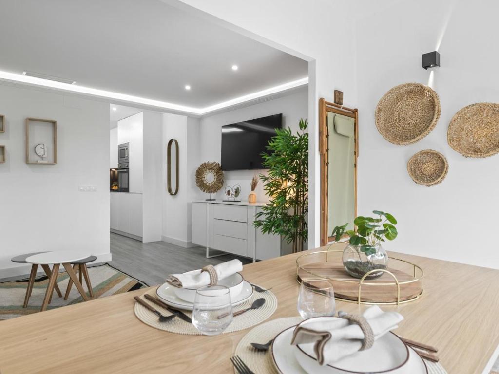 TV a/nebo společenská místnost v ubytování Tranquilo apartamento cerca de la playa ref402