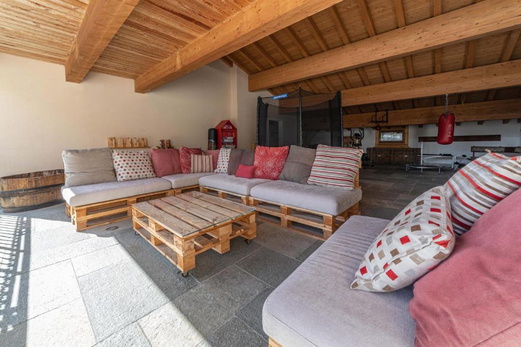 Posezení v ubytování Residence Larice Bianco App n6
