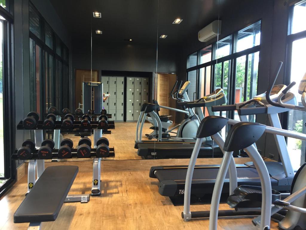 Fitness centrum a/nebo fitness zařízení v ubytování Sunshine Paradise Resort