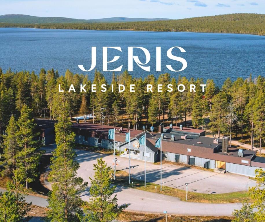 an aerial view of jetties lakeside resort at Jeris Lakeside Resort in Muonio