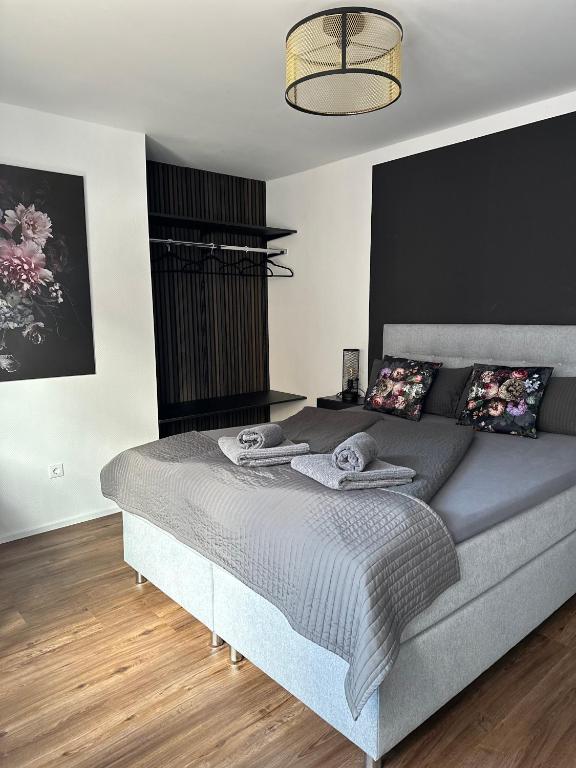 Postel nebo postele na pokoji v ubytování Villa Dana Bodensee