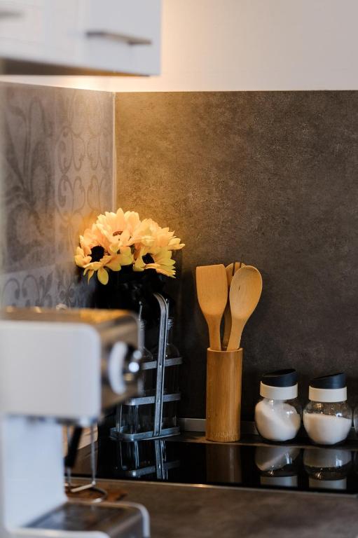 Kuchyň nebo kuchyňský kout v ubytování Apartment I&M