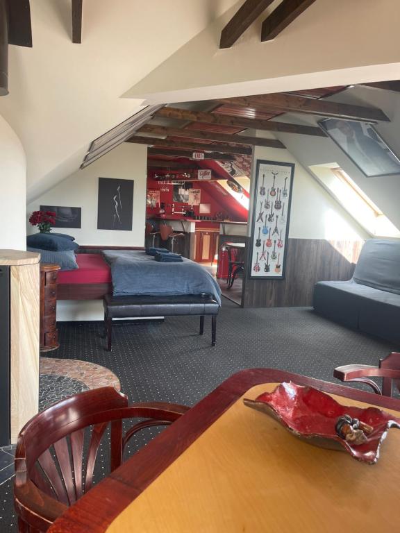 Część wypoczynkowa w obiekcie Stylové apartmánky