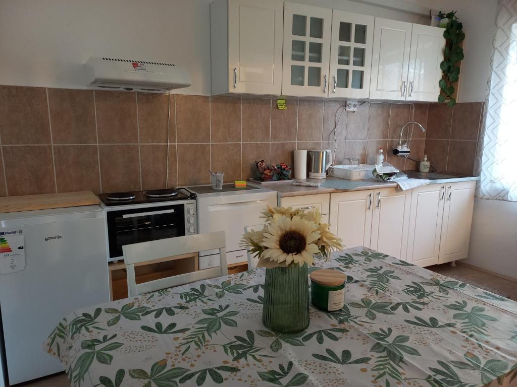Η κουζίνα ή μικρή κουζίνα στο Apartman 2023