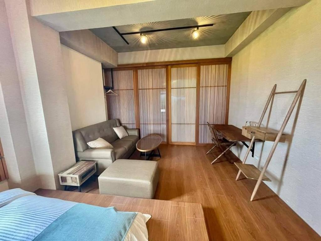 Posezení v ubytování Jiaoxi Pusu Homestay