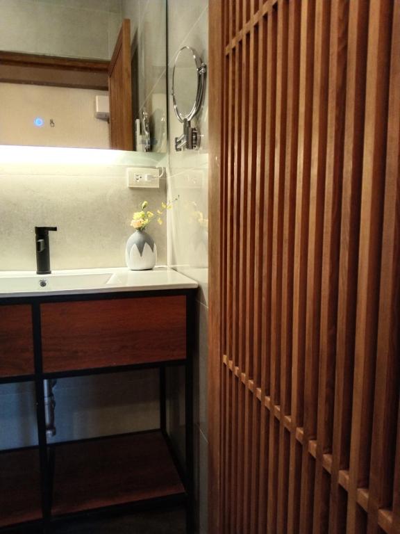 Kuchyň nebo kuchyňský kout v ubytování Jiaoxi Pusu Homestay