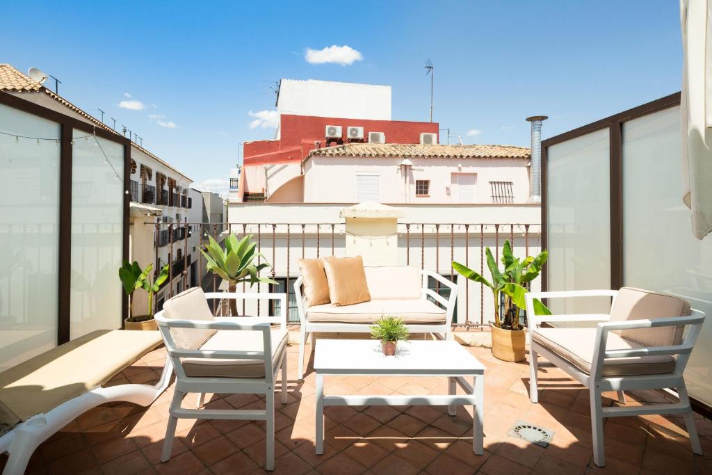 Balkón nebo terasa v ubytování Veoapartment Lumbreras