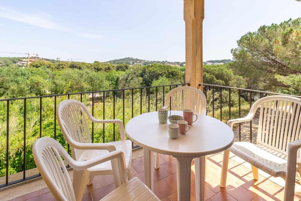 Balkón alebo terasa v ubytovaní Cubells 4 Apartamento cercano a la playa
