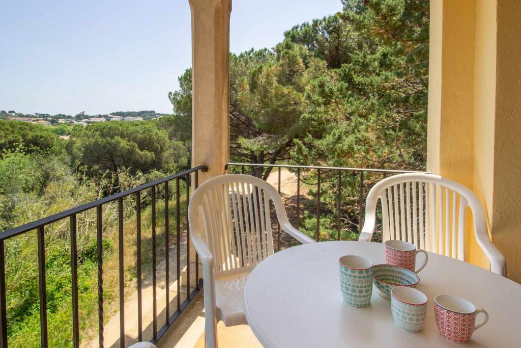 Balkón alebo terasa v ubytovaní Cubells 4 Apartamento cercano a la playa