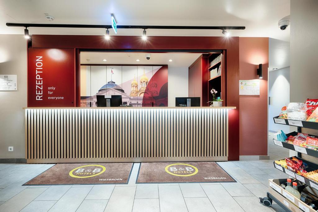 Vstupní hala nebo recepce v ubytování B&B HOTEL Wiesbaden-Hbf