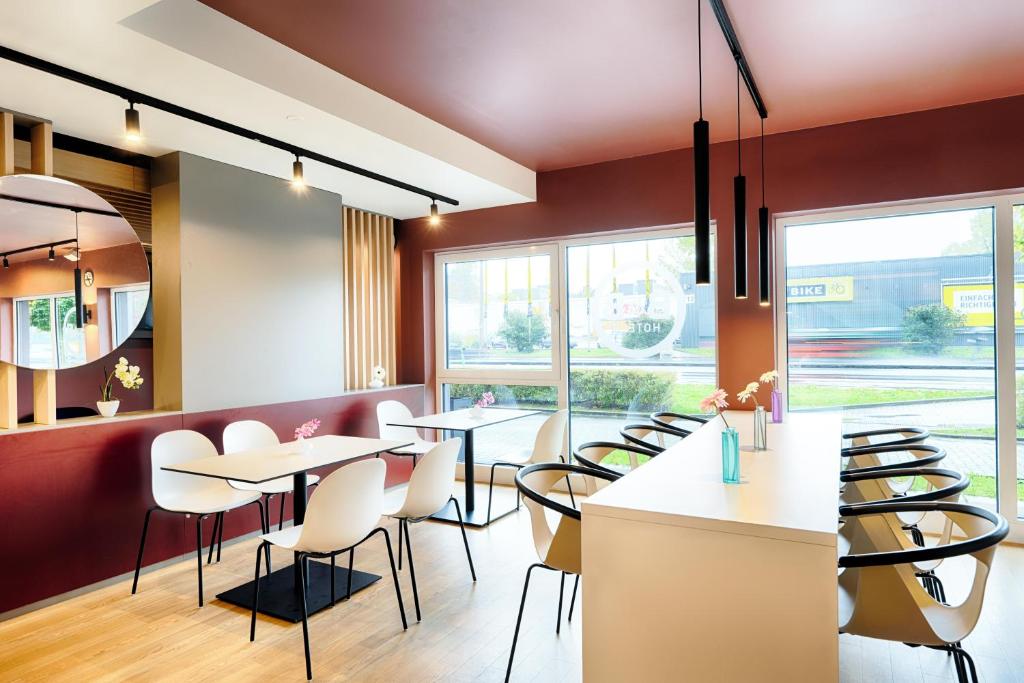 Posezení v ubytování B&B HOTEL Wiesbaden-Hbf
