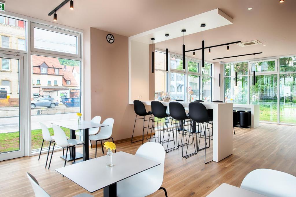 Posezení v ubytování B&B Hotel Stuttgart-Neckarhafen