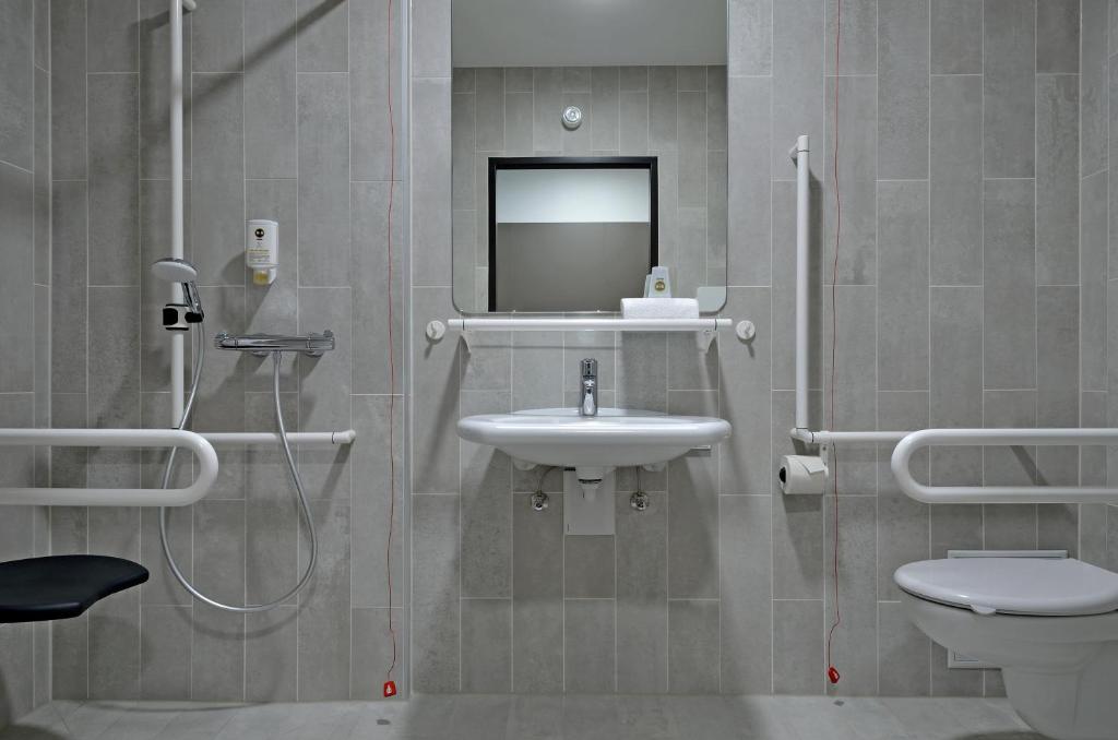 Koupelna v ubytování B&B Hotel Wien-Hbf