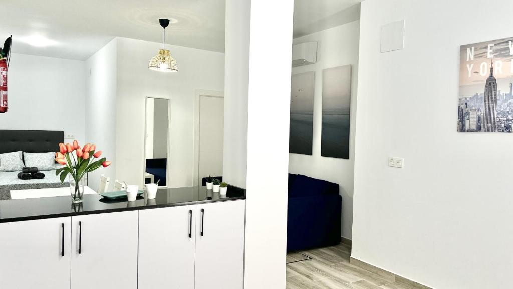 Kuchyňa alebo kuchynka v ubytovaní Los Tilos Suites-Vialia