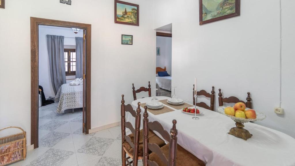 Postel nebo postele na pokoji v ubytování La Yuca Cómpeta by Ruralidays