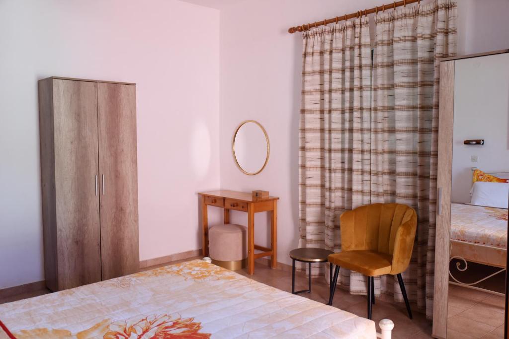 Postel nebo postele na pokoji v ubytování Stella's House Corfu