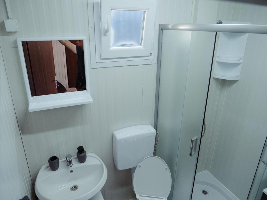 Koupelna v ubytování Mobile home Amfora