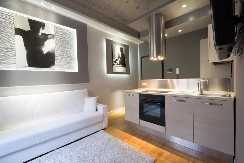 Kuchyňa alebo kuchynka v ubytovaní Apart Hotel Torino