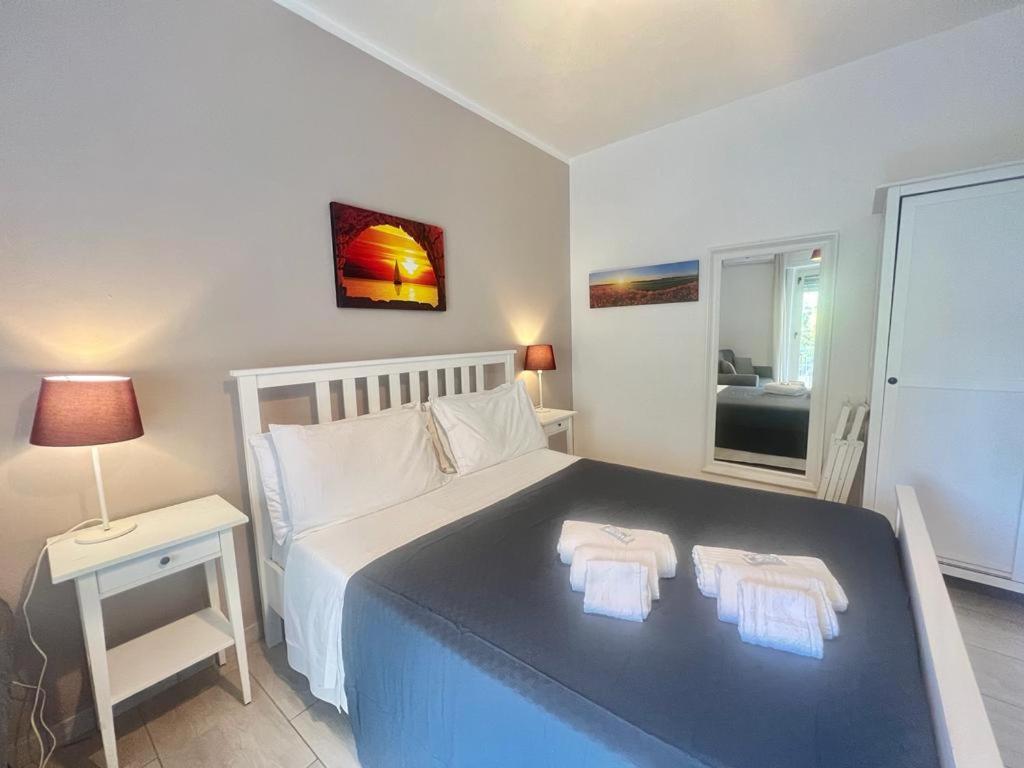 Postel nebo postele na pokoji v ubytování A Casa dei Bruno B&B