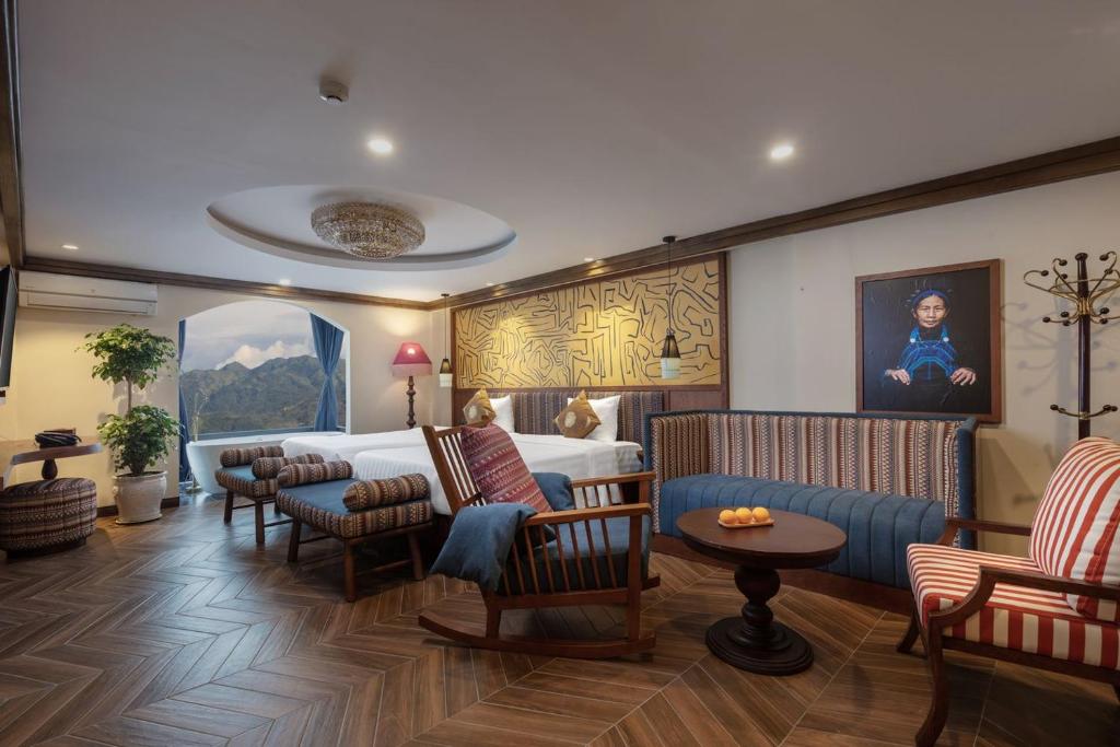 Khu vực ghế ngồi tại HOTEL DE SAPA