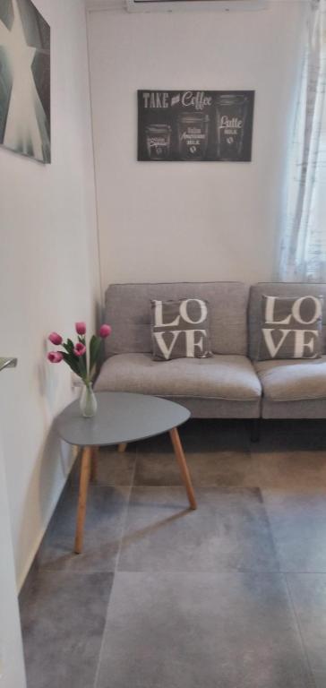 Posezení v ubytování Apartment Greta
