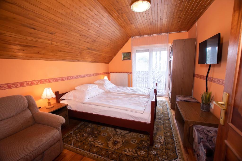 Posteľ alebo postele v izbe v ubytovaní Farkas Guesthouse