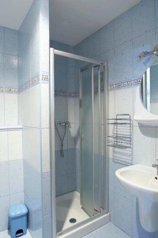 Koupelna v ubytování Apartmány Fišerovi