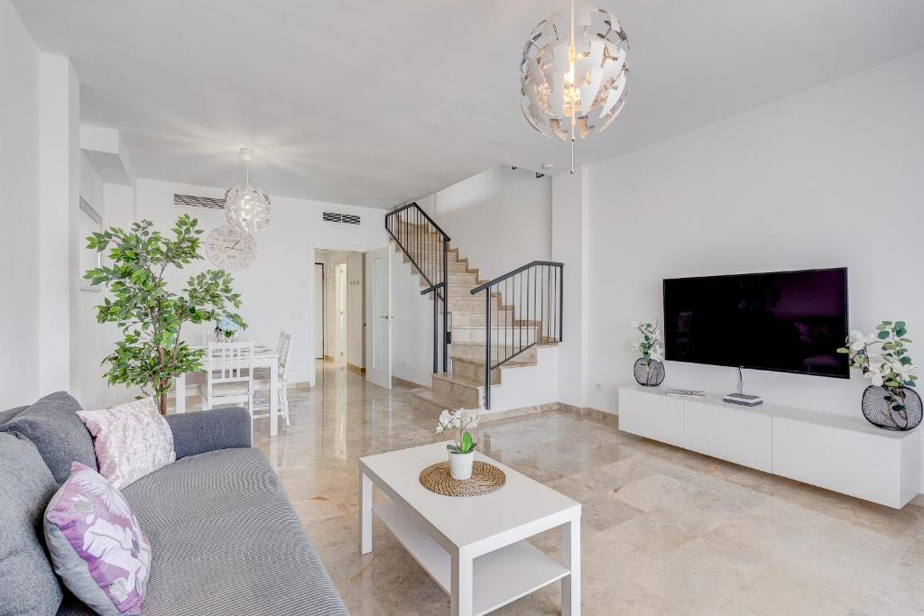TV a/nebo společenská místnost v ubytování Casa del Sol
