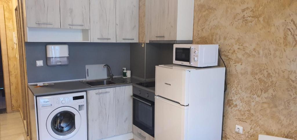 Kuchyň nebo kuchyňský kout v ubytování Colonel apartment 954