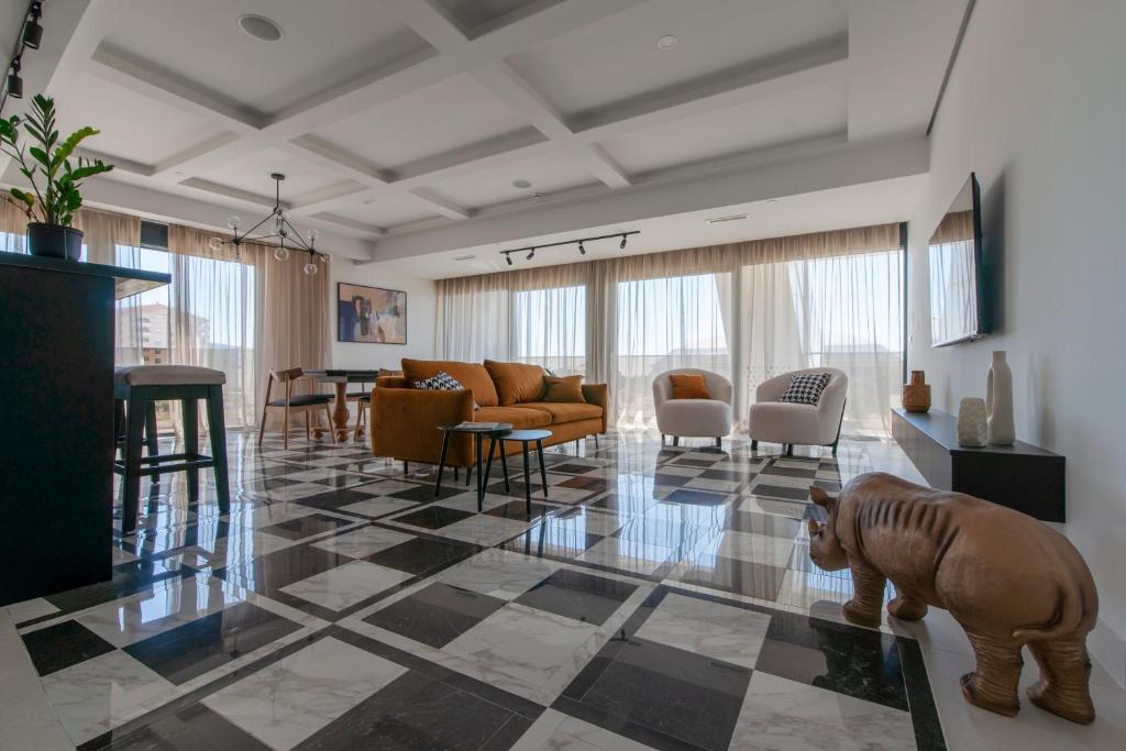 Posezení v ubytování Soho Suites