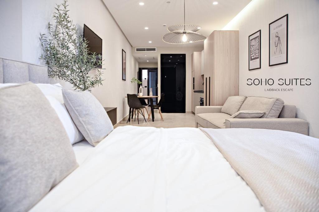 Posezení v ubytování Soho Suites