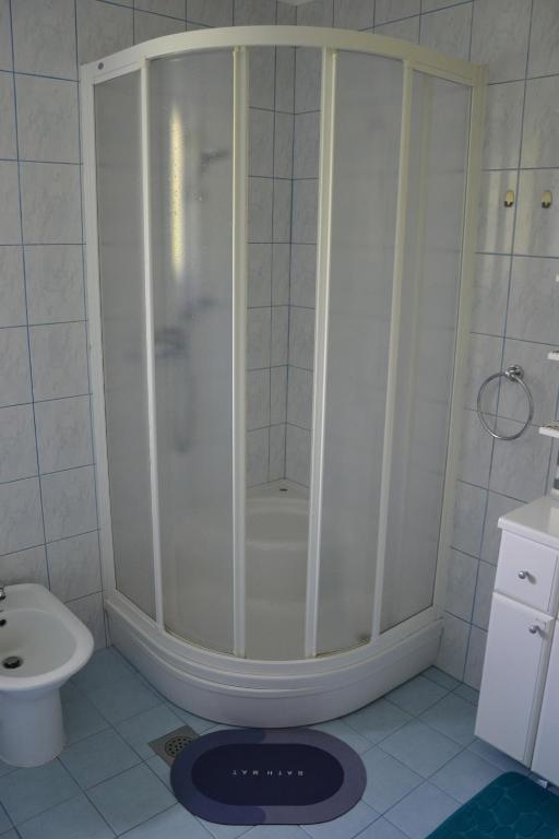 Koupelna v ubytování Apartma ob potoku