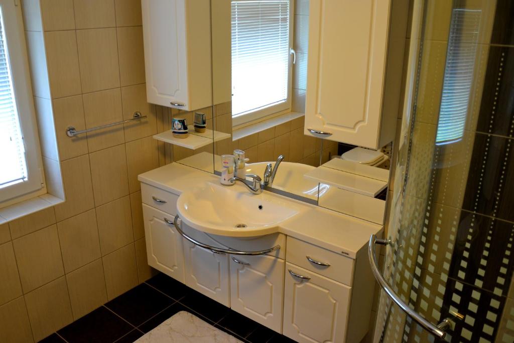 Koupelna v ubytování Apartma ob potoku
