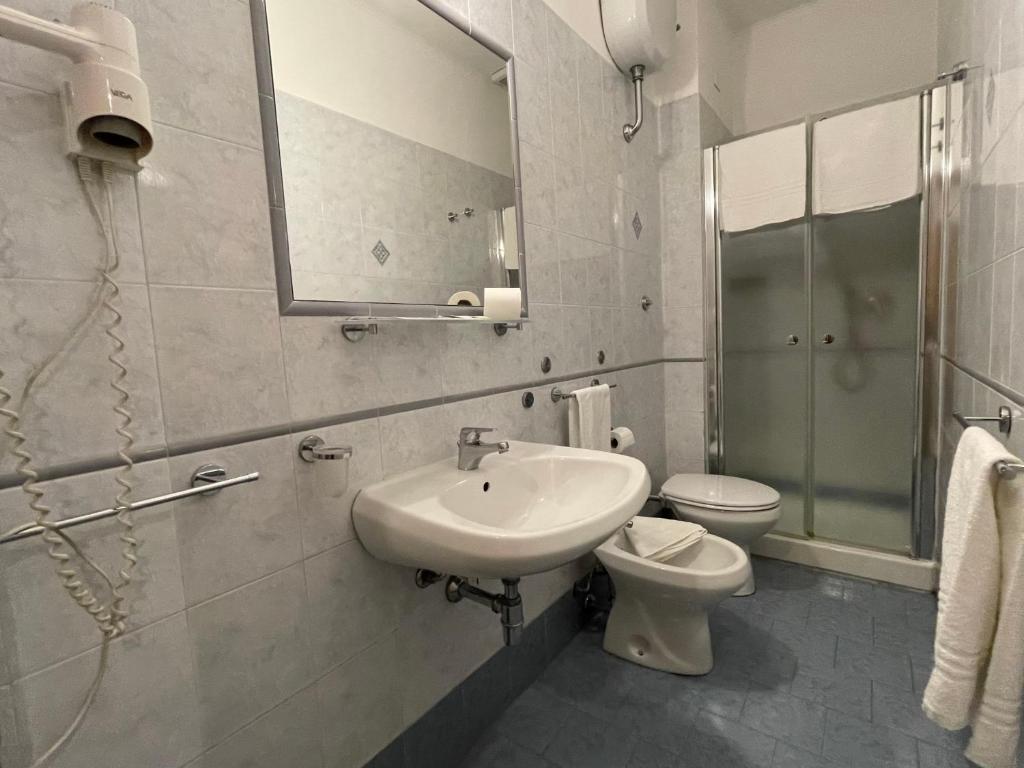 Koupelna v ubytování Hotel Leopolda