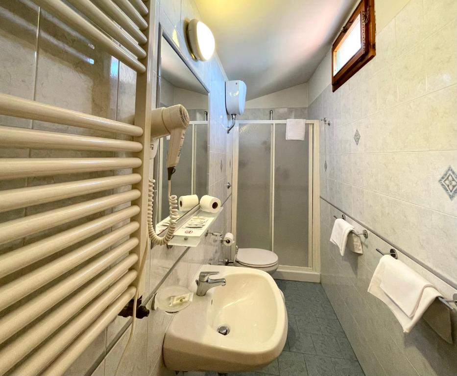 Koupelna v ubytování Hotel Leopolda